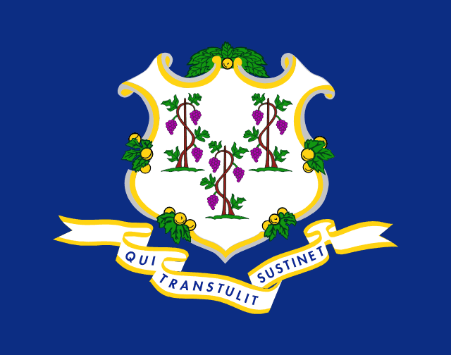 Connecticut, USA flag