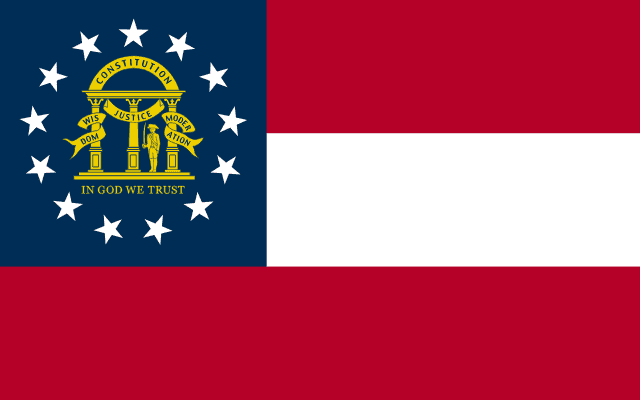 Georgia, USA flag