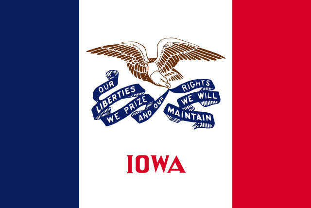 Iowa, USA flag