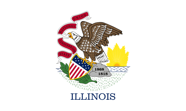 Illinois, USA flag