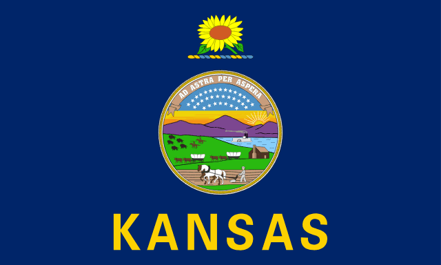 Kansas, USA flag