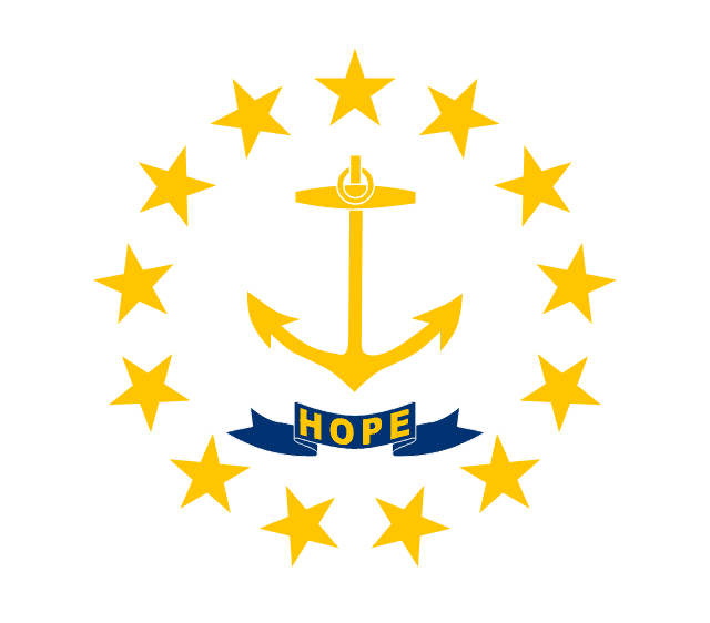 Rhode Island, USA flag