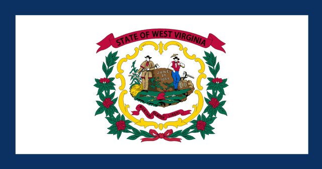 West Virginia, USA flag