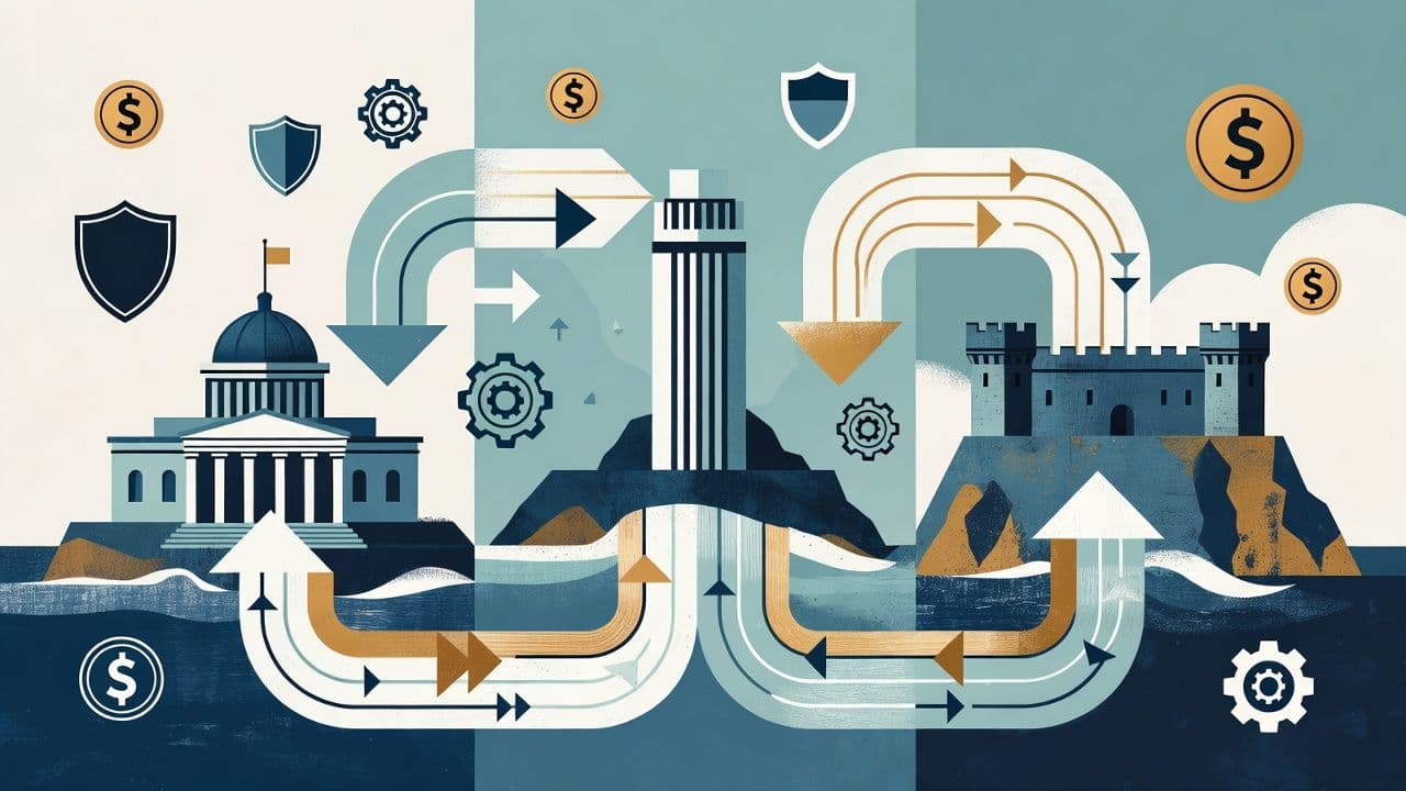 Offshore insurance licensing comparison showing Bermuda Cayman Islands and Guernsey regulatory frameworks
